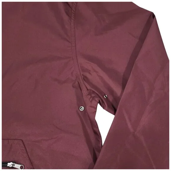 CHARLES RIVER-Jacket-X-SMALL-Men/Women-Wind/Rain-MAROON-Hooded--NWT-Unisex - Picture 13 of 15